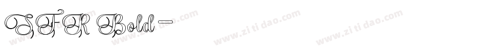 SFR Bold字体转换